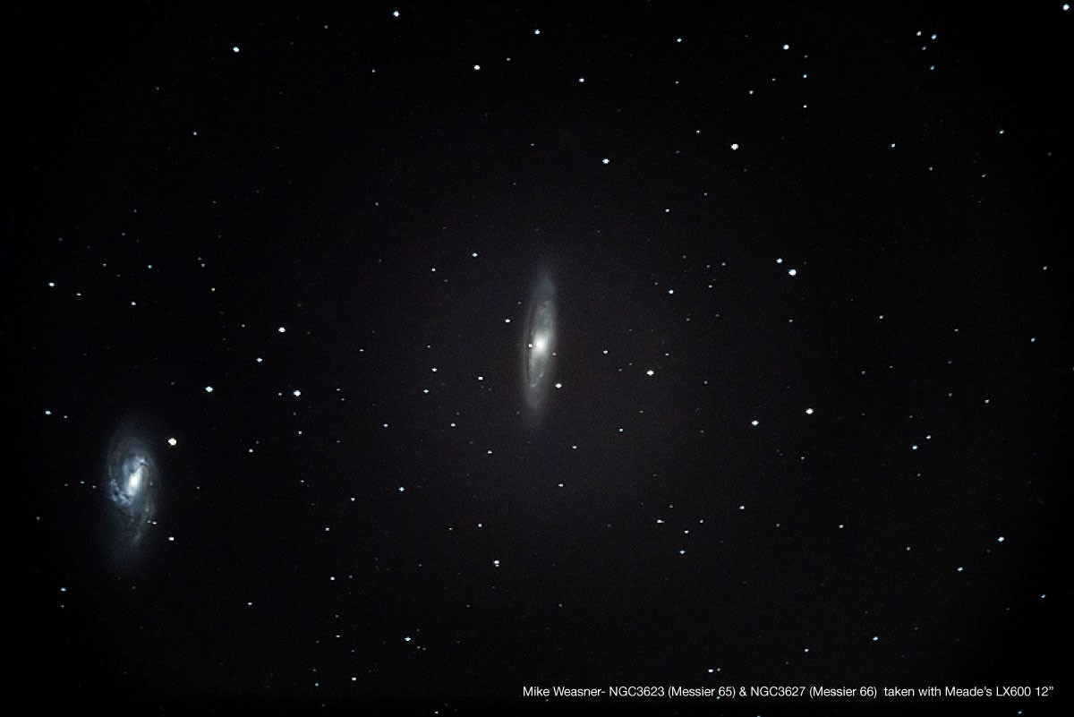 Галактики М65, М66