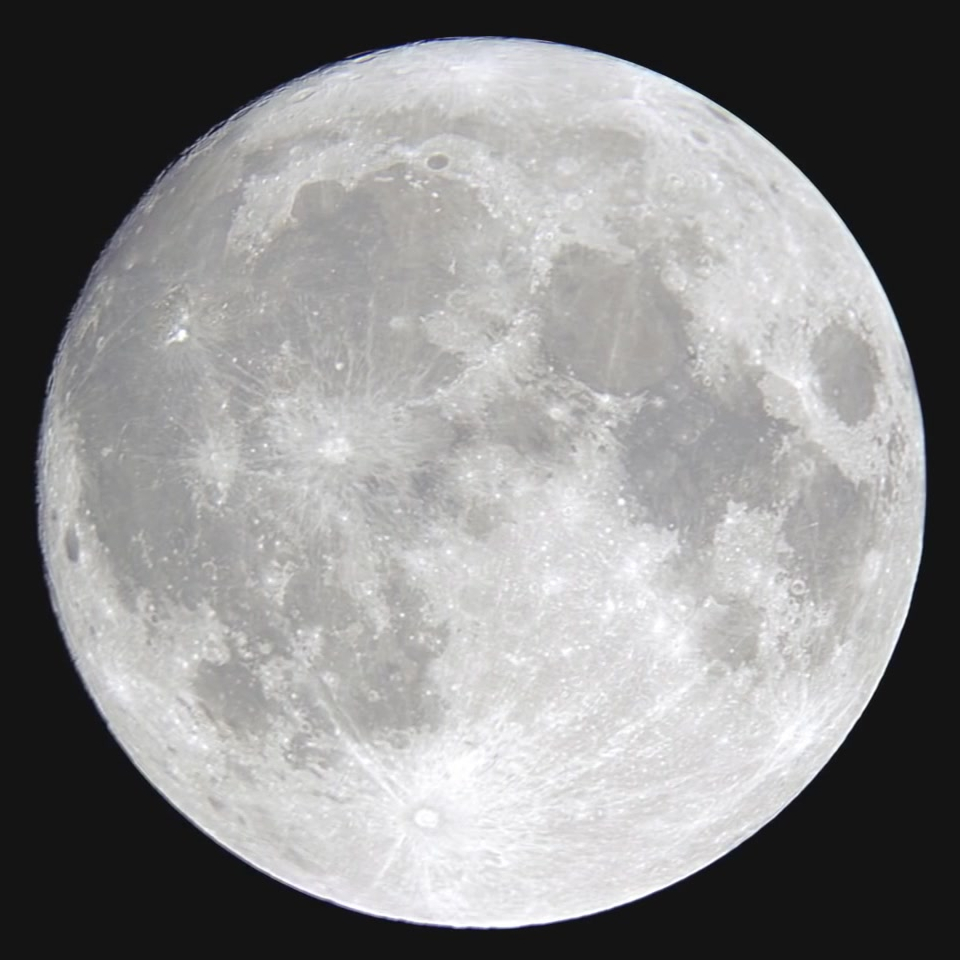 Луна. Примерный вид в окуляр 9 мм