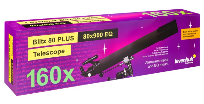 Телескоп Levenhuk Blitz 80 PLUS Телескоп Levenhuk Blitz 80 PLUS