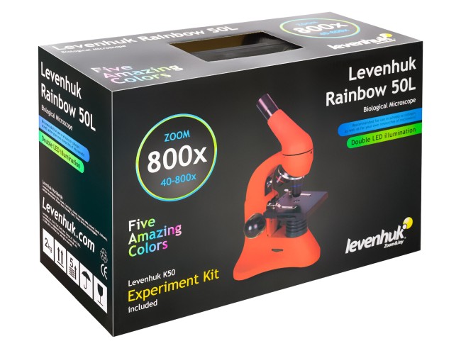 Микроскоп Levenhuk Rainbow 50L Azure\Лазурь Микроскоп Levenhuk Rainbow 50L Azure\Лазурь