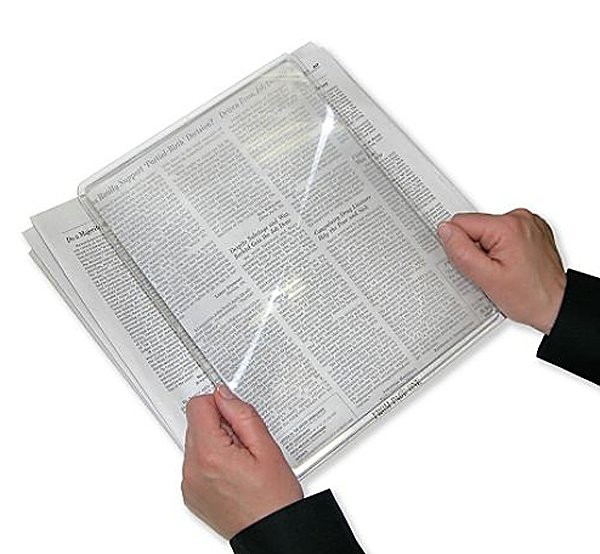 Лупа линза Френеля 3х (210х280 мм) жесткая Kromatech