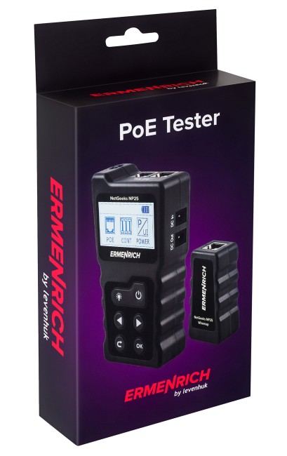 Кабельный PoE-тестер Ermenrich NetGeeks NP25 Кабельный PoE-тестер Ermenrich NetGeeks NP25