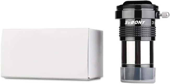 Линза Барлоу SVBONY 2х, 1,25", SV137 (с Т-адаптером)