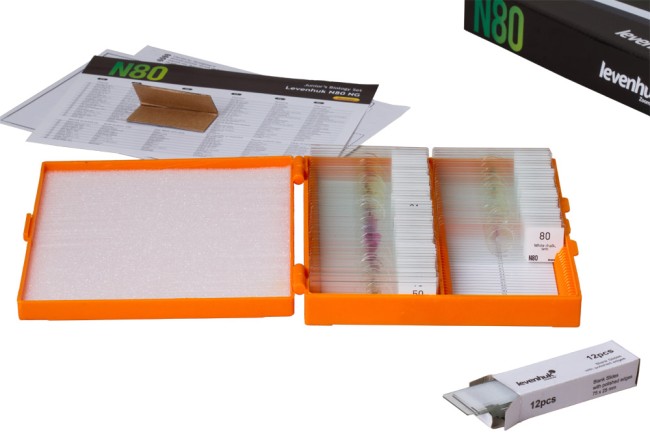 Набор микропрепаратов Levenhuk N80 NG «Увидеть все!» Набор микропрепаратов Levenhuk N80 NG «Увидеть все!»