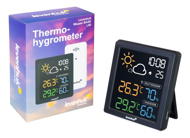 Термогигрометр Levenhuk Wezzer BASE L80 Термогигрометр Levenhuk Wezzer BASE L80