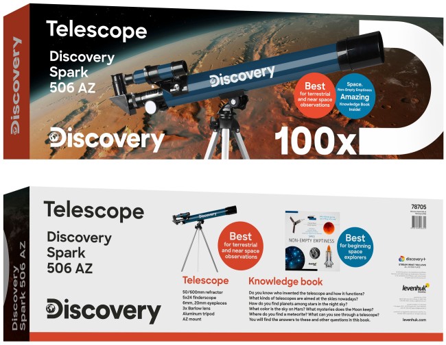 Телескоп Discovery Spark 506 AZ с книгой Телескоп Discovery Spark 506 AZ с книгой