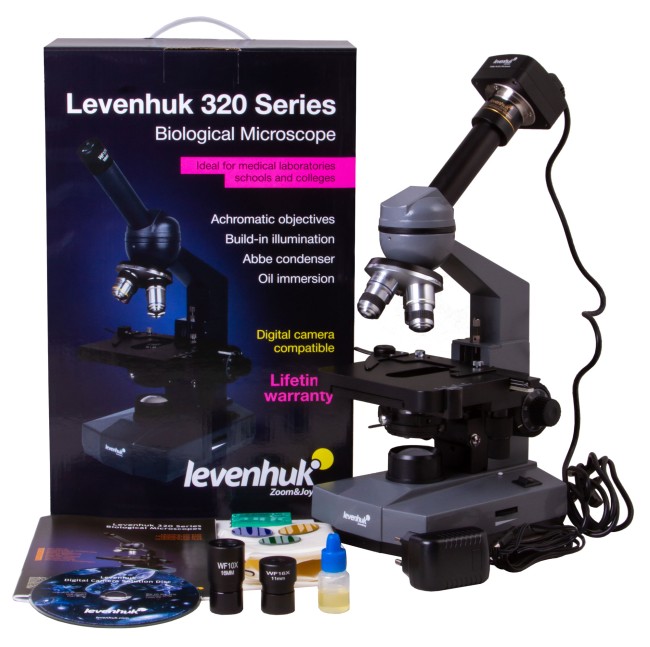 Микроскоп цифровой Levenhuk D320L PLUS, 3,1 Мпикс, монокулярный Микроскоп цифровой Levenhuk D320L PLUS, 3,1 Мпикс, монокулярный
