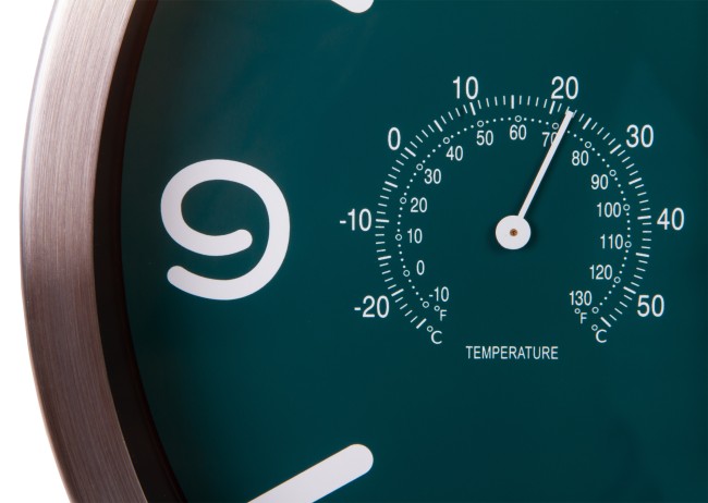 Часы настенные Bresser MyTime ND DCF Thermo/Hygro, 25 см, бирюзовые Часы настенные Bresser MyTime ND DCF Thermo/Hygro, 25 см, бирюзовые