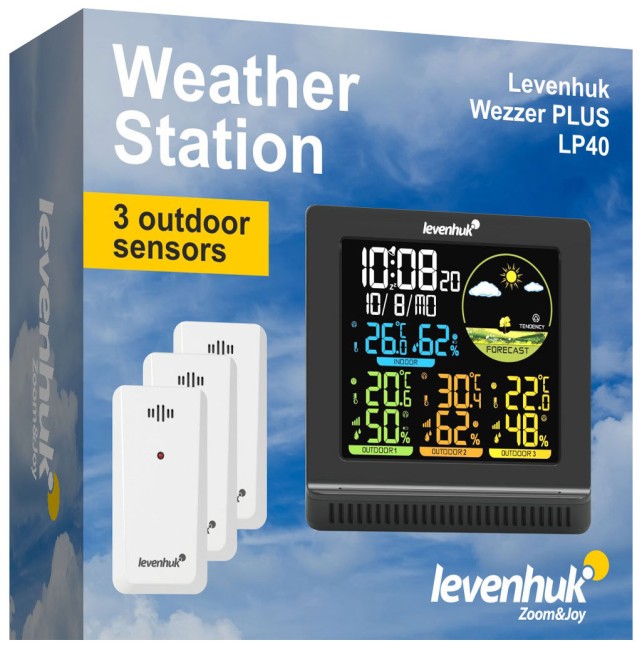 Метеостанция Levenhuk Wezzer PLUS LP40 Метеостанция Levenhuk Wezzer PLUS LP40