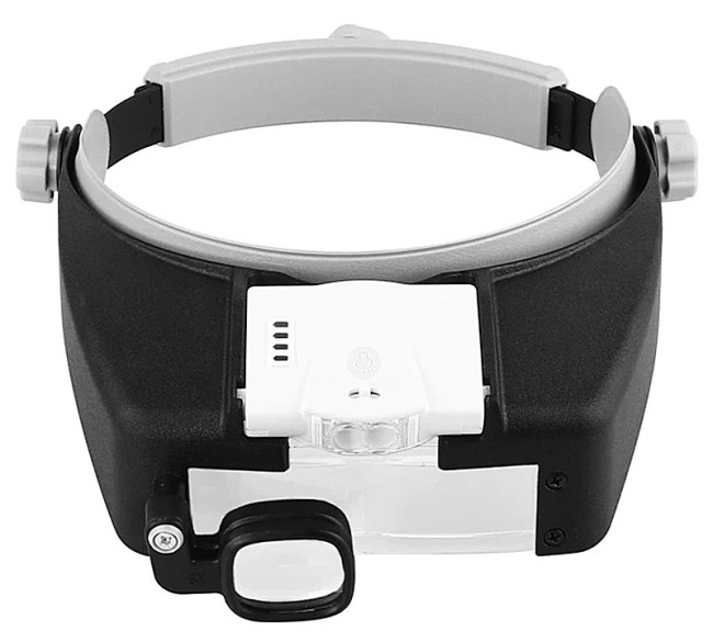 Лупа налобная 1.5/3.0/9.0/11.0/17.0x с подсветкой (2 LED) Kromatech MG81007-TSC Лупа налобная 1.5/3.0/9.0/11.0/17.0x с подсветкой (2 LED) Kromatech MG81007-TSC