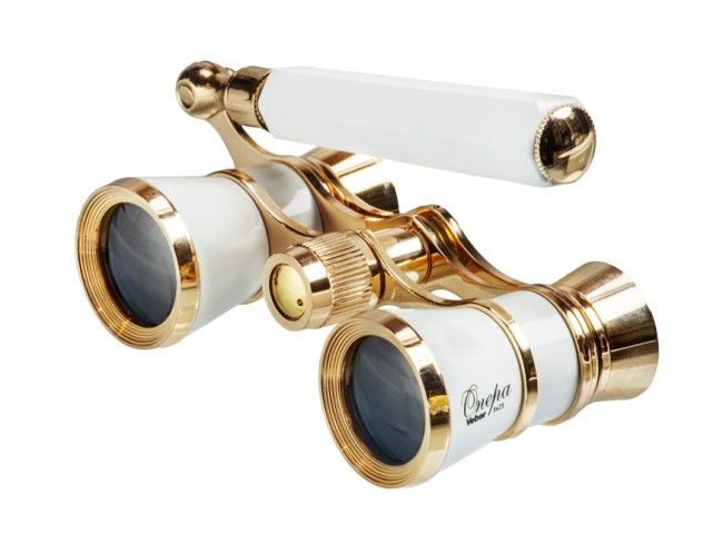 Бинокль театральный Veber Opera БГЦ 3x25 лорнет, белый/золотой Бинокль театральный Veber Opera БГЦ 3x25 лорнет, белый/золотой