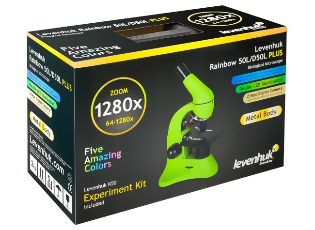Микроскоп Levenhuk Rainbow 50L PLUS Orange\Апельсин Микроскоп Levenhuk Rainbow 50L PLUS Orange\Апельсин