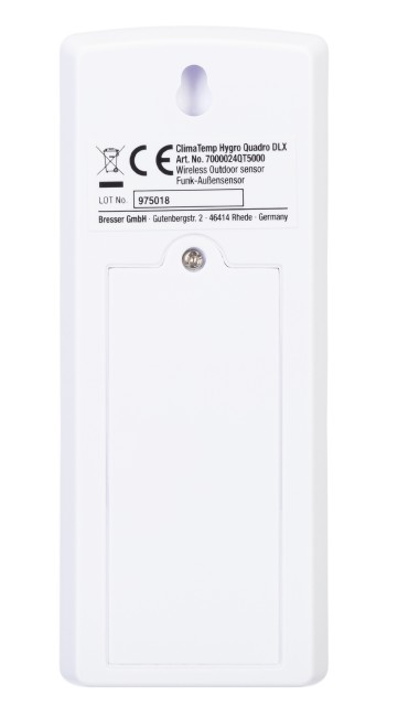 Гигрометр Bresser ClimaTemp Hygro Quadro с тремя датчиками, серый