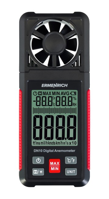 Цифровой анемометр Ermenrich Seek DN10