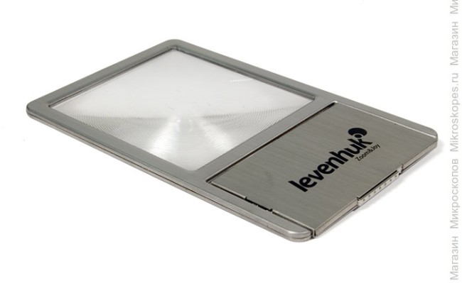 Линза Френеля Levenhuk Zeno 90, 2,5x, 48x45 мм, 1 LED, металл