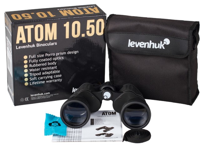 Бинокль Levenhuk Atom 10x50 Бинокль Levenhuk Atom 10x50