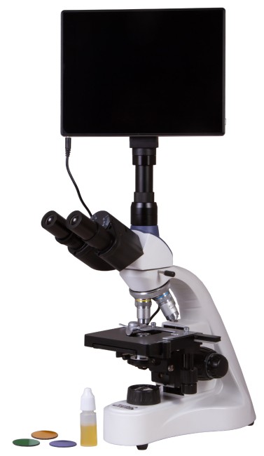 Микроскоп цифровой Levenhuk MED D10T LCD, тринокулярный