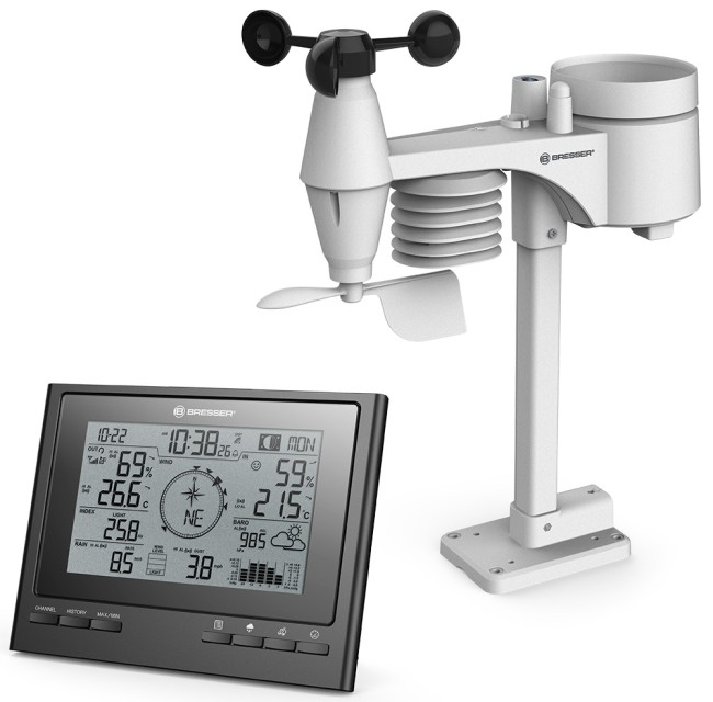 Метеостанция Bresser «7 в 1» ClimateScout Exclusive, черная Метеостанция Bresser «7 в 1» ClimateScout Exclusive, черная