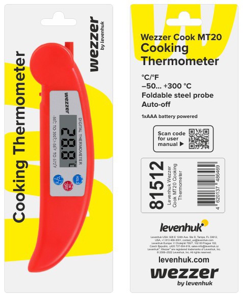 Термометр кулинарный Levenhuk Wezzer Cook MT20