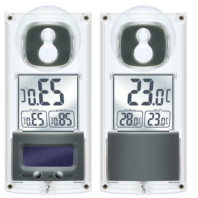 Термометр Bresser с солнечной панелью, оконный