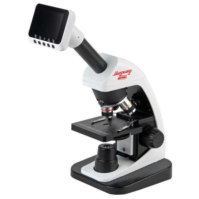 Микроскоп школьный Эврика 40х-1600х (вар. 3) цифровой