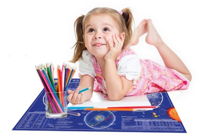 Коврик для творчества. Звездное небо (темно-синий) Коврик для творчества. Звездное небо (темно-синий)