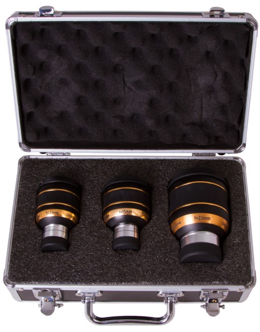 Набор окуляров Sky-Watcher UWA 82° (7 мм, 15 мм, 23 мм) Набор окуляров Sky-Watcher UWA 82° (7 мм, 15 мм, 23 мм)