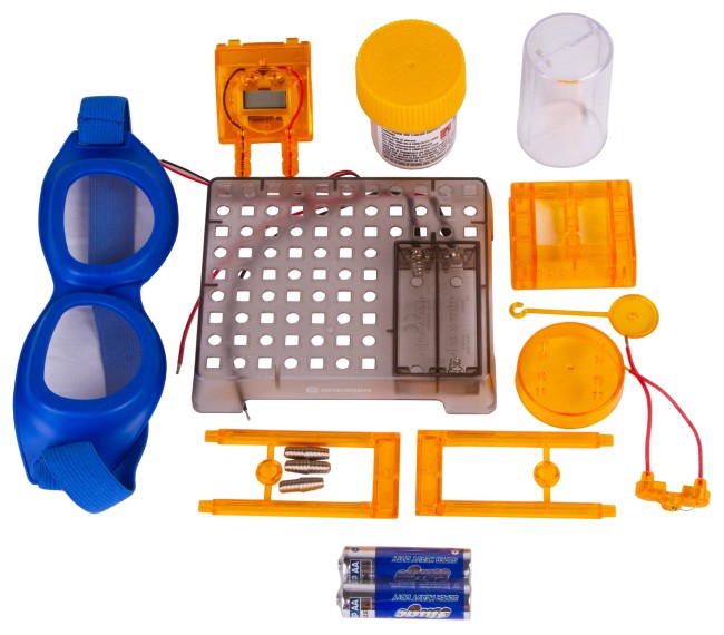 Набор для экспериментов Bresser Junior «Часы на жидкостном аккумуляторе» Набор для экспериментов Bresser Junior «Часы на жидкостном аккумуляторе»