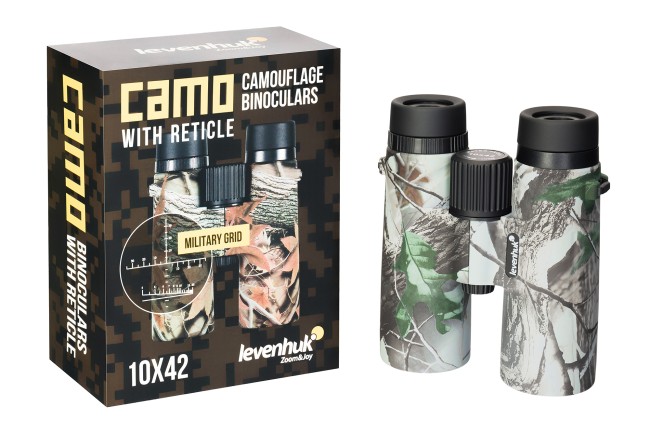 Бинокль Levenhuk Camo Moss 10x42 с сеткой Бинокль Levenhuk Camo Moss 10x42 с сеткой