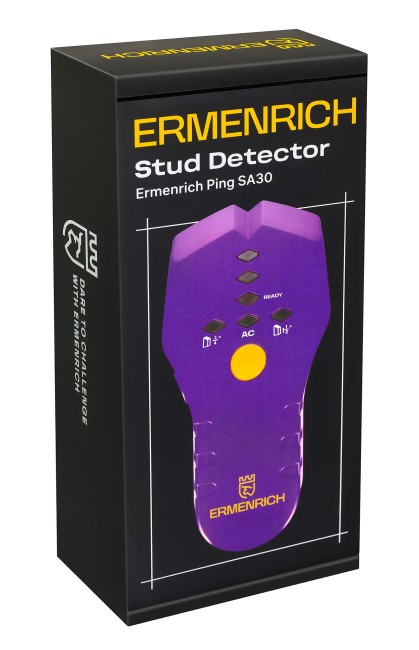 Детектор проводки Ermenrich Ping SA30, фиолетовый Детектор проводки Ermenrich Ping SA30, фиолетовый