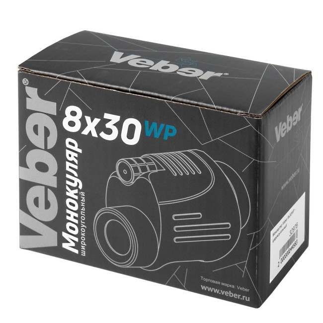 Монокуляр Veber 8x30WP широкоугольный