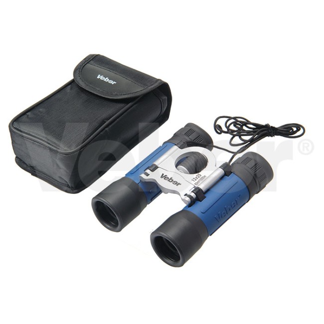 Бинокль Veber Sport new БН 12x25 синий/серебристый
