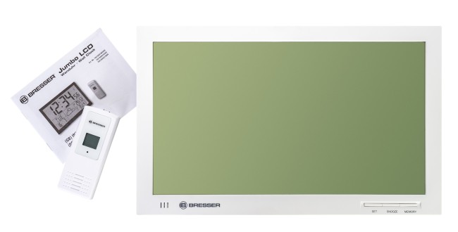 Метеостанция (настенные часы) Bresser MyTime Jumbo LCD, белая Метеостанция (настенные часы) Bresser MyTime Jumbo LCD, белая