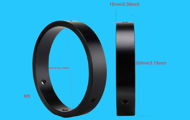 Крепежные кольца с пластиной SVBONY для искателя и гида, 43-70 мм Крепежные кольца с пластиной SVBONY для искателя и гида, 43-70 мм