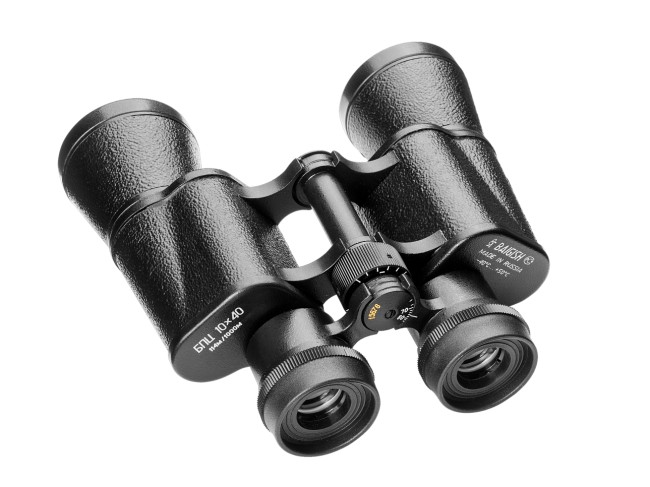 Бинокль КОМЗ БПЦc 10х40 с сеткой рубин