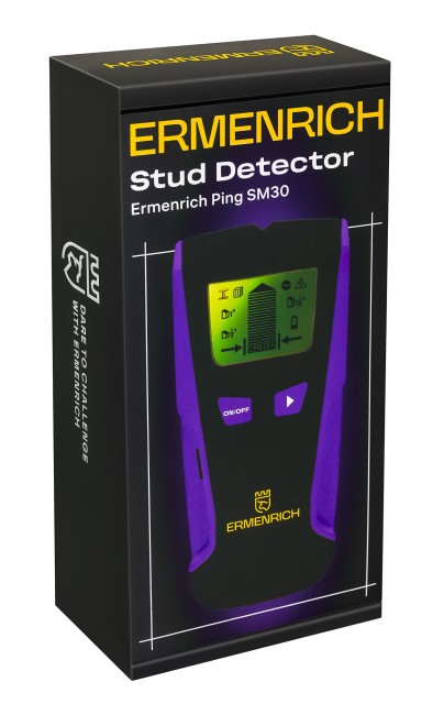 Детектор проводки Ermenrich Ping SM30, фиолетовый Детектор проводки Ermenrich Ping SM30, фиолетовый