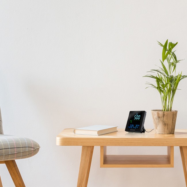 Гигрометр Bresser Air Quality Smile с датчиком CO2, черный Гигрометр Bresser Air Quality Smile с датчиком CO2, черный