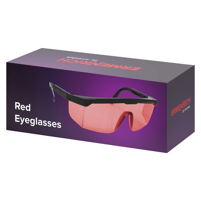 Очки лазерные Ermenrich Verk RG30, красные Очки лазерные Ermenrich Verk RG30, красные