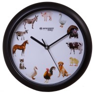 Часы настенные Bresser Junior, 25 см, с животными