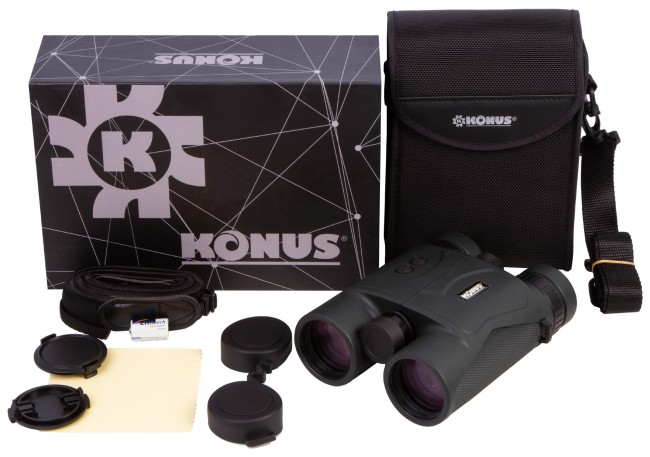 Бинокль Konus Konusrange-2 10x42 с дальномером 1200 м