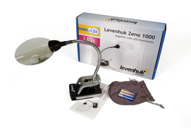 Лупа Levenhuk Zeno 1000, 2,5/5x, 88/21 мм, 2 LED