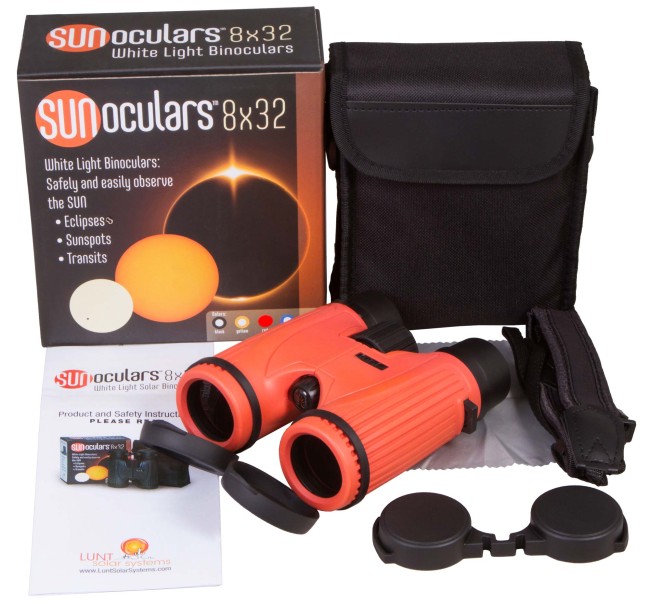 Бинокль солнечный LUNT SUNoculars 8x32, красный Бинокль солнечный LUNT SUNoculars 8x32, красный