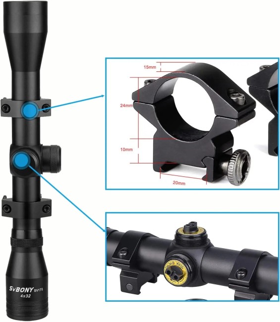 Прицел SVBONY оптический 4x32 (SV175) Прицел SVBONY оптический 4x32 (SV175)