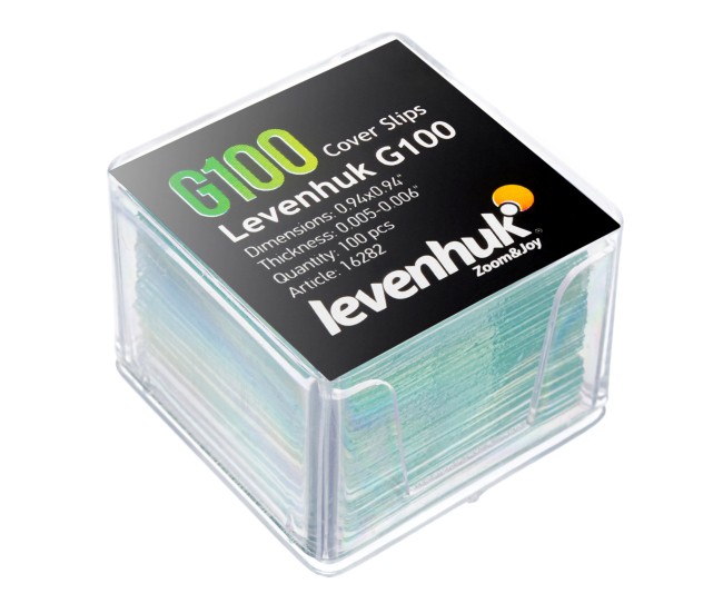 Стекла покровные Levenhuk G100, 100 шт. Стекла покровные Levenhuk G100, 100 шт.