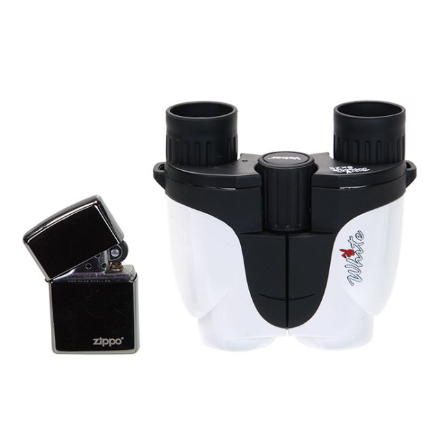 Бинокль Veber White 8x25 белый/черный