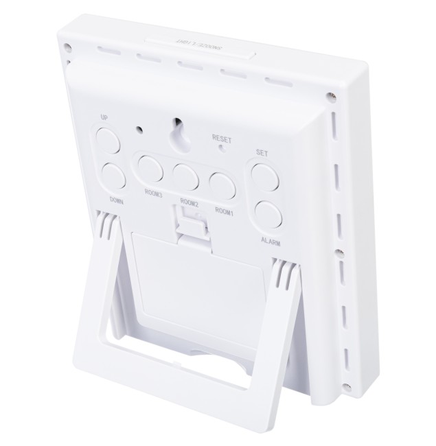 Метеостанция Bresser Temeo Hygro Quadro Prestige с тремя датчиками, белая