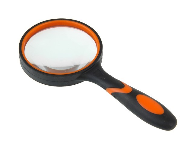 Лупа ручная круглая 8х-65мм (резиновая двуцветная ручка) Kromatech Лупа ручная круглая 8х-65мм (резиновая двуцветная ручка) Kromatech