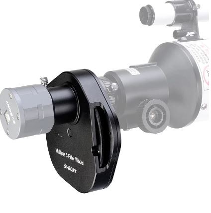 Колесо фильтров SVBONY на 5 фильтров 1,25", неавтоматизинованное Колесо фильтров SVBONY на 5 фильтров 1,25", неавтоматизинованное