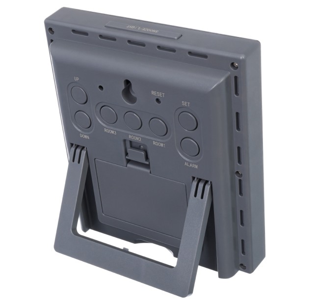 Метеостанция Bresser Temeo Hygro Quadro Prestige с тремя датчиками, серая Метеостанция Bresser Temeo Hygro Quadro Prestige с тремя датчиками, серая