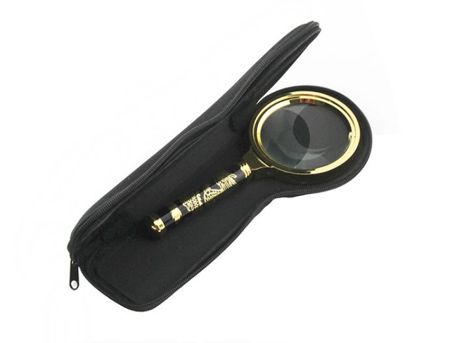 Лупа L70 (диам.70мм, 7х, в чехле, сувенирная)